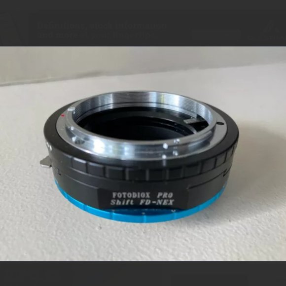 Fotodiox Pro Lens Mount Shift Adapter Canon FD to Sony NEX E - Picture 1 of 5